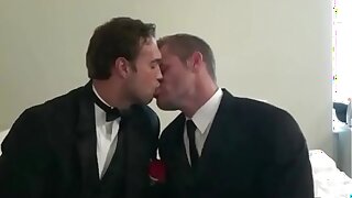 Straight Guy Kissing a Gay Guy her high horse Marriage Day
