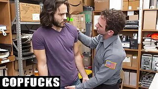 Ripped Officer Rubbed, Fucked and Slapped Shoplifting Twink - Dante Drackis , Greg Mckeon